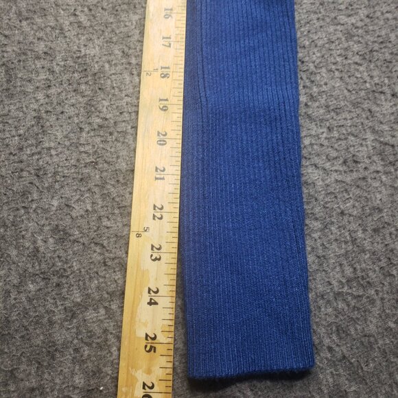 Abercrombie & Fitch Bodysuit Womens XL Blue Ribbed Knit Long Sleeve Wrap Deep V - Picture 8 of 9